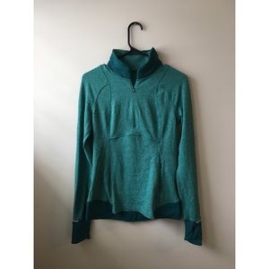 Lululemon Turquoise Quarter Zip Sweatshirt